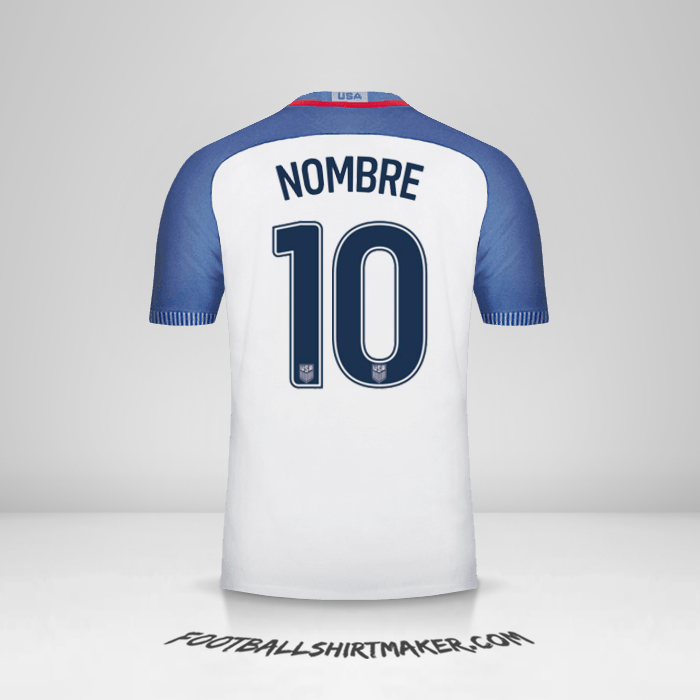 Camiseta Estados Unidos 2016/17 -  nombre - 10