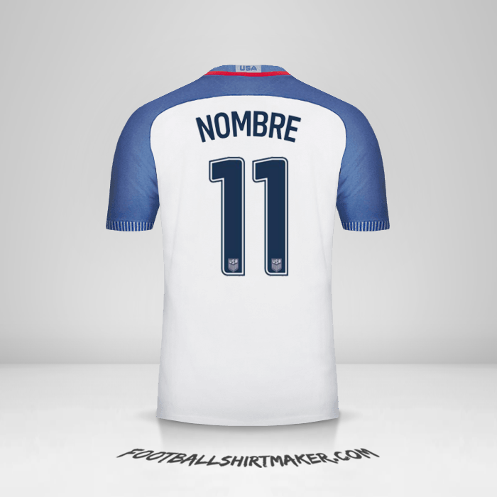 Camiseta Estados Unidos 2016/17 -  nombre - 11