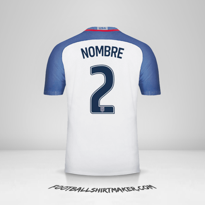 Camiseta Estados Unidos 2016/17 -  nombre - 2