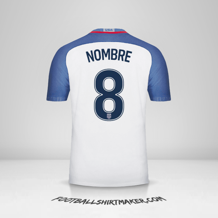 Jersey Estados Unidos 2016/17 -  nombre - 8