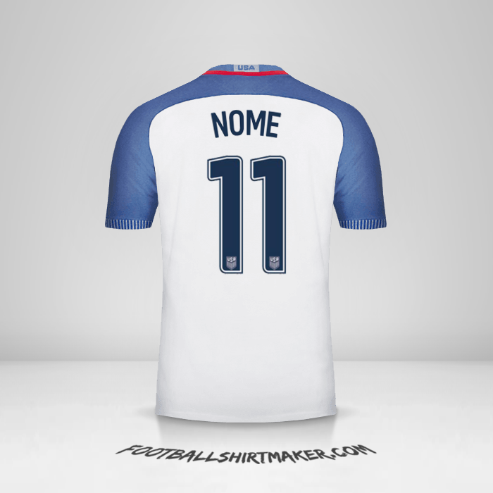 Camisa Estados Unidos 2016/17 -  nome - 11