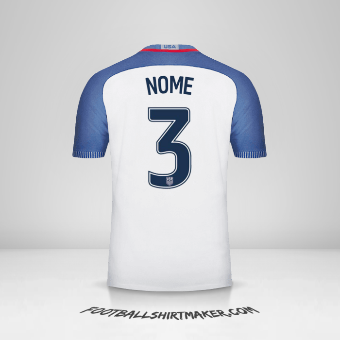 Maglia Stati Uniti 2016/17 -  nome - 3