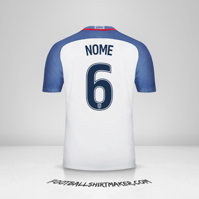 Camisa Estados Unidos 2016/17 -  nome - 6