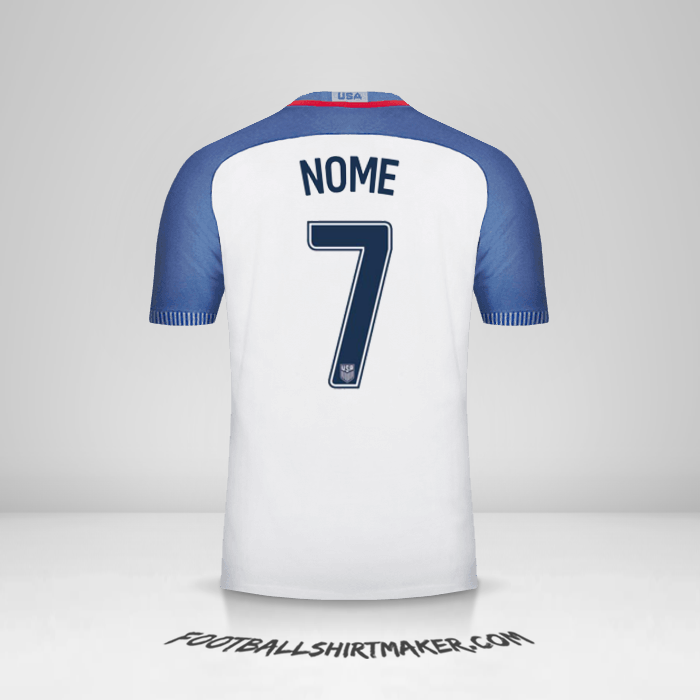 Camisa Estados Unidos 2016/17 -  nome - 7