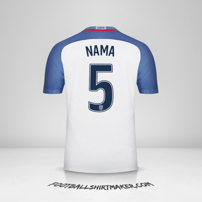 Jersey Amerika Serikat 2016/17 -  nama - 5