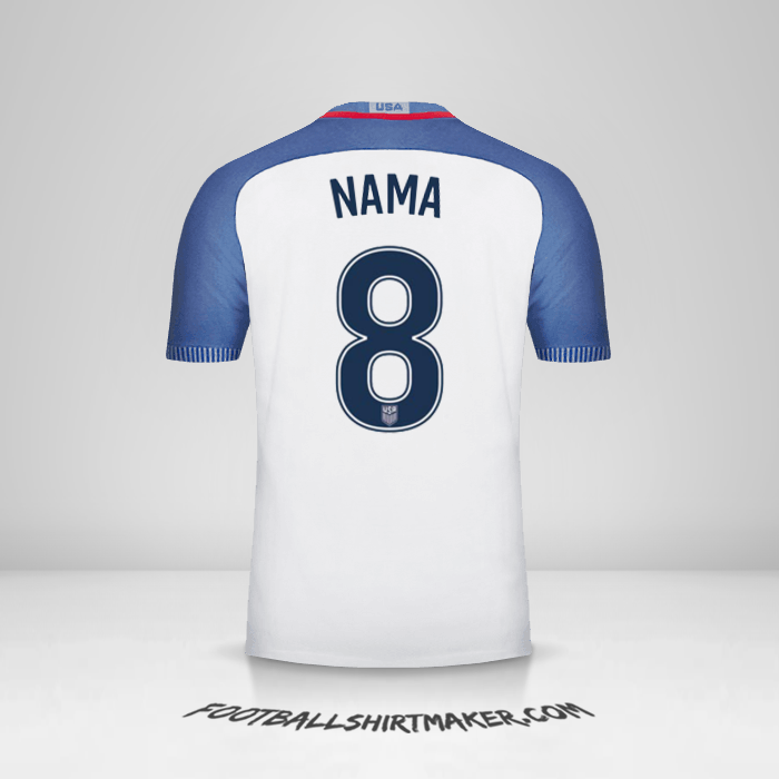 Jersey Amerika Serikat 2016/17 -  nama - 8