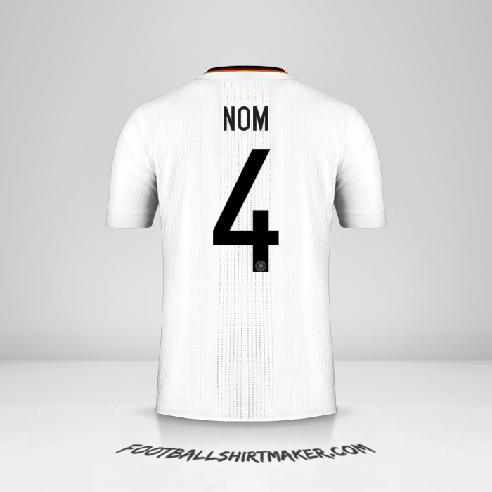Maillot Allemagne 2017 -  nom - 4