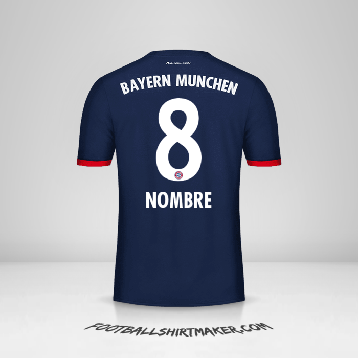 Camiseta FC Bayern Munchen 2017/18 Visita -  nombre - 8