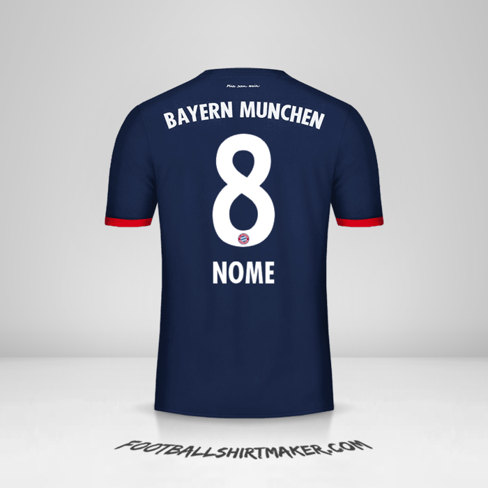Camisa FC Bayern Munchen 2017/18 Alternativa -  nome - 8
