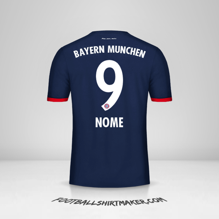 Maglia FC Bayern Munchen 2017/18 Seconda -  nome - 9