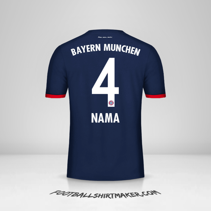 Jersey FC Bayern Munchen 2017/18 Alternatif -  nama - 4