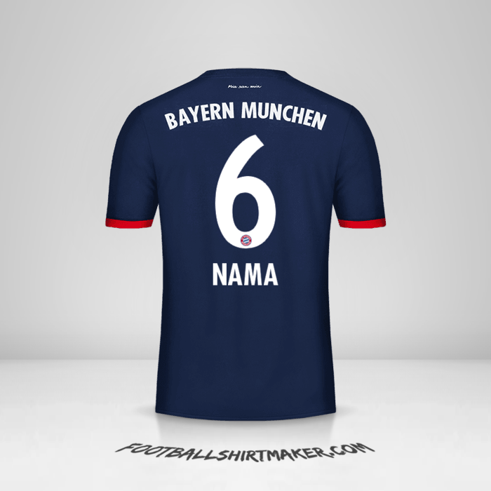 Jersey FC Bayern Munchen 2017/18 Alternatif -  nama - 6