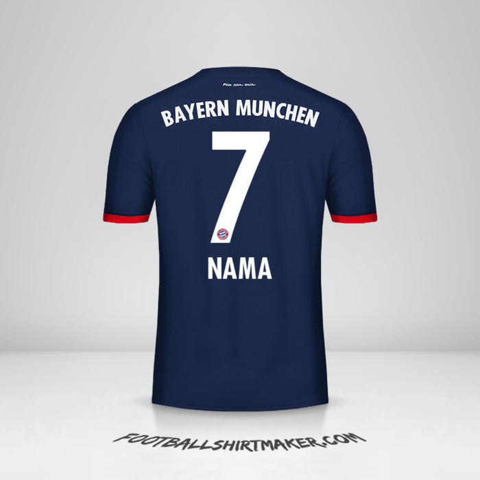Jersey FC Bayern Munchen 2017/18 Alternatif -  nama - 7