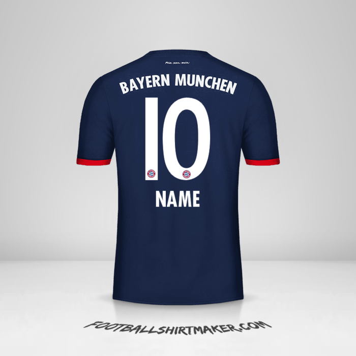 Shirt FC Bayern Munchen 2017/18 Away -  name - 10