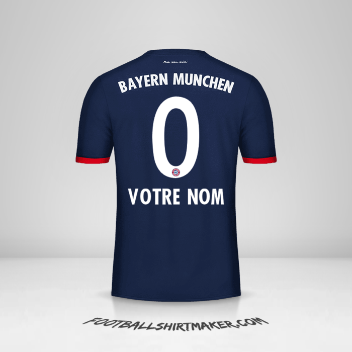 Maillot FC Bayern Munchen 2017/18 II -  votre nom - 0