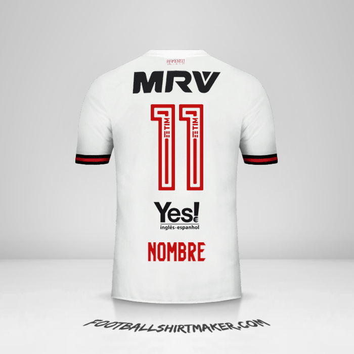 Jersey Flamengo 2017/18 Visita -  nombre - 11