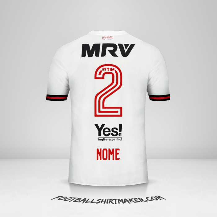 Maglia Flamengo 2017/18 Seconda -  nome - 2