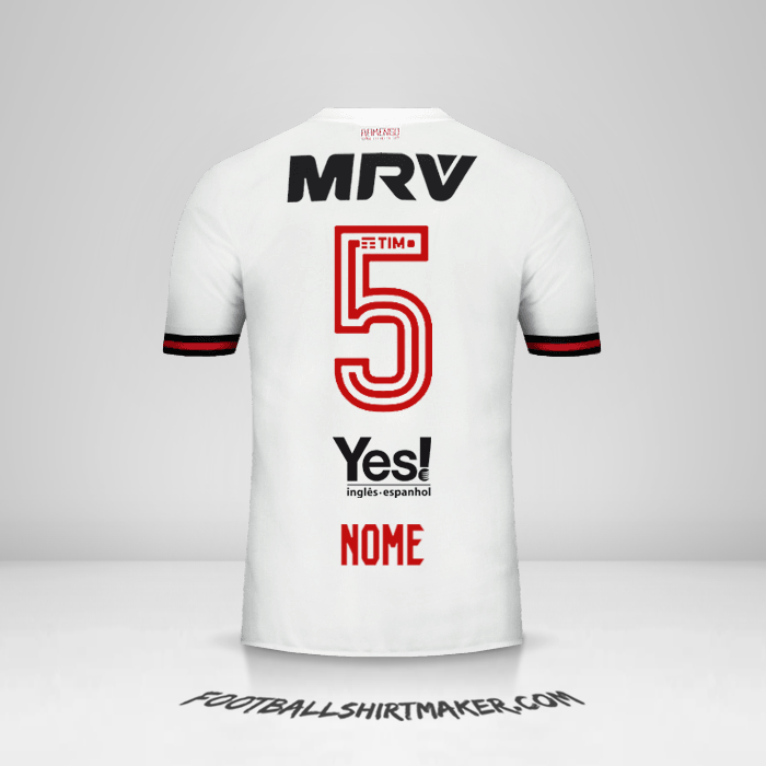 Camisa Flamengo 2017/18 Alternativa -  nome - 5