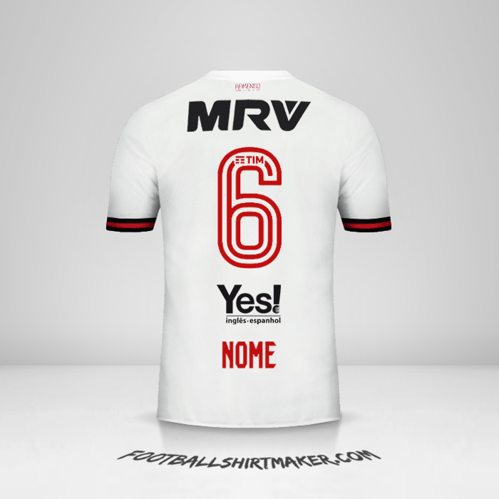 Maglia Flamengo 2017/18 Seconda -  nome - 6