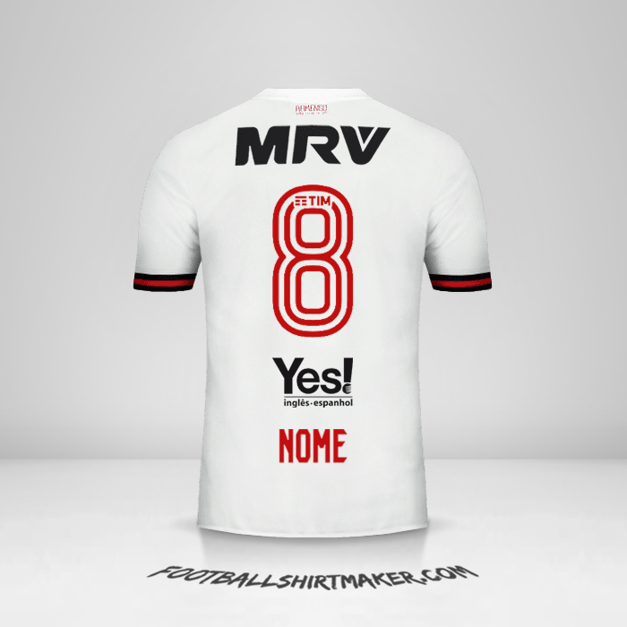 Camisa Flamengo 2017/18 Alternativa -  nome - 8