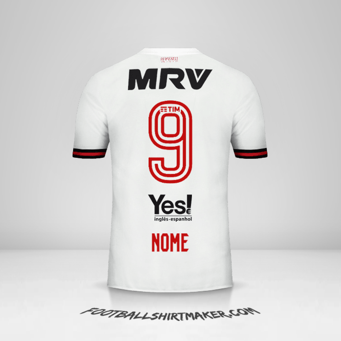 Camisola Flamengo 2017/18 Alternativa -  nome - 9