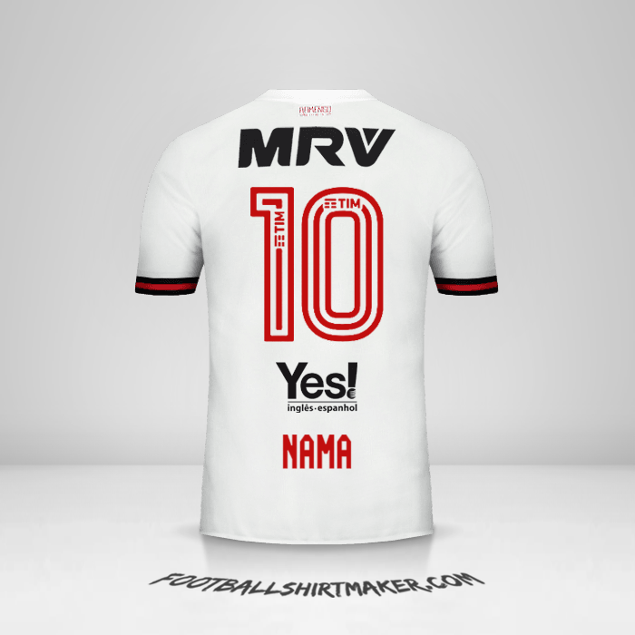 Jersey Flamengo 2017/18 Alternatif -  nama - 10