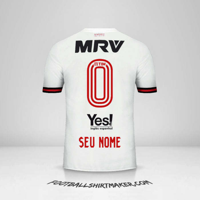 Camisa Flamengo 2017/18 II -  seu nome - 0