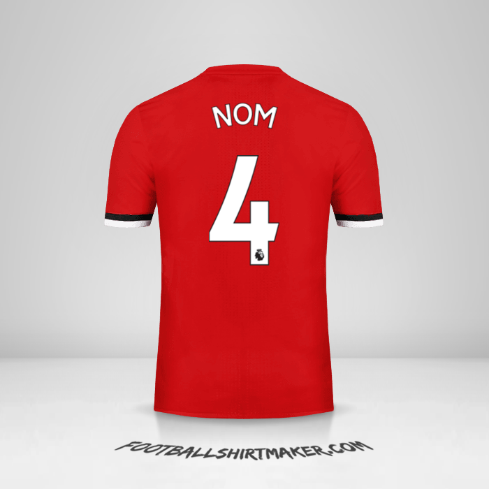 Maillot Manchester United 2017/18 -  nom - 4