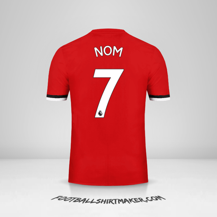 Maillot Manchester United 2017/18 -  nom - 7