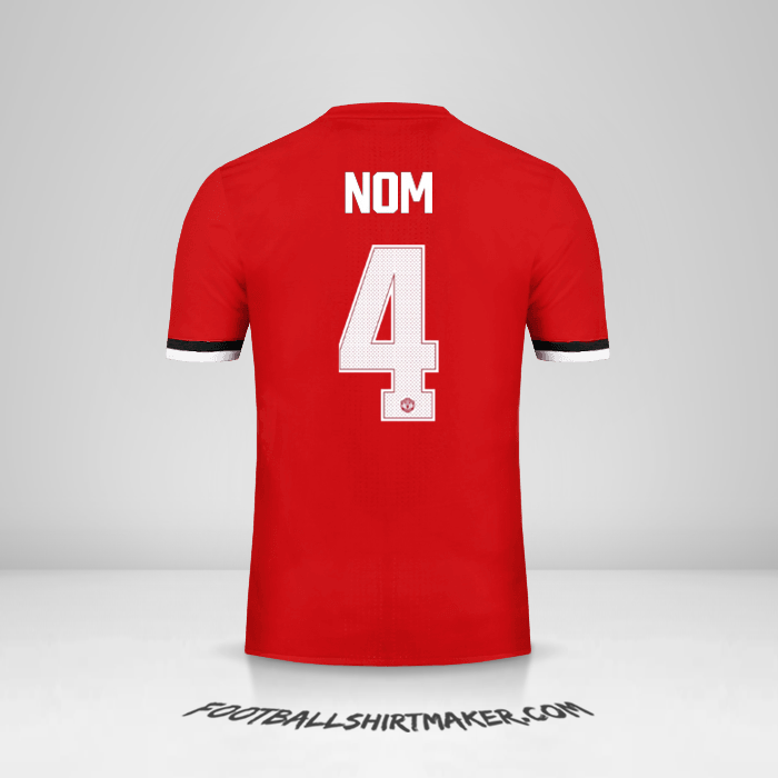 Maillot Manchester United Cup 2017/18 -  nom - 4