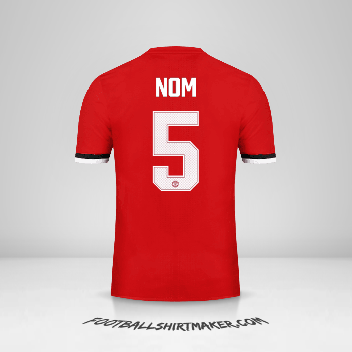 Maillot Manchester United Cup 2017/18 -  nom - 5