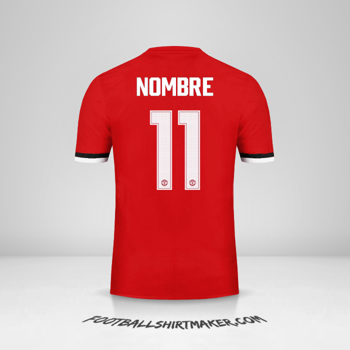 Jersey Manchester United Cup 2017/18 -  nombre - 11