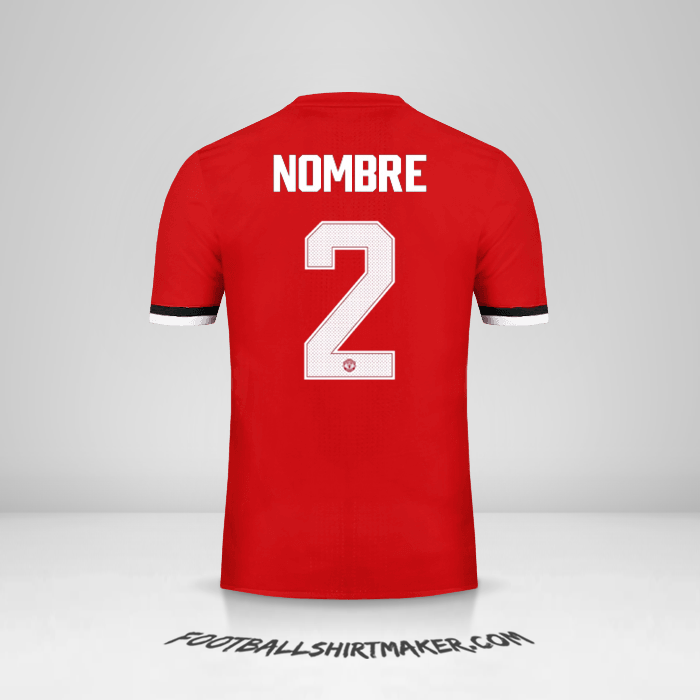 Camiseta Manchester United Cup 2017/18 -  nombre - 2
