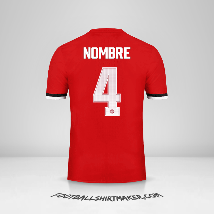 Jersey Manchester United Cup 2017/18 -  nombre - 4
