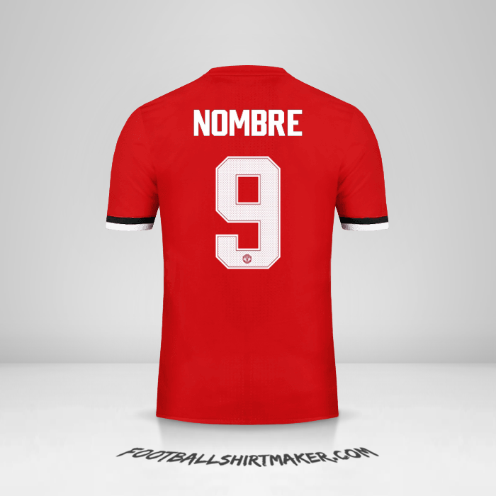 Jersey Manchester United Cup 2017/18 -  nombre - 9
