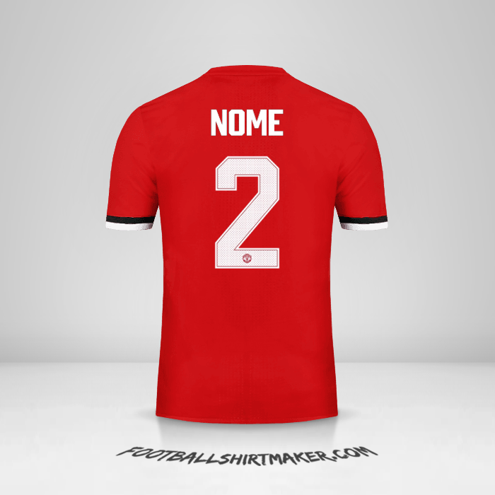 Camisola Manchester United Cup 2017/18 -  nome - 2