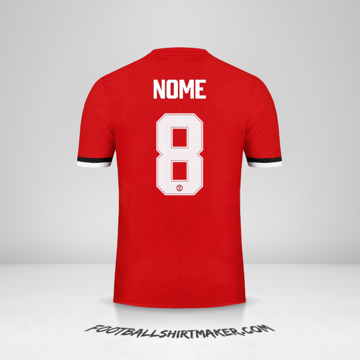 Camisa Manchester United Cup 2017/18 -  nome - 8