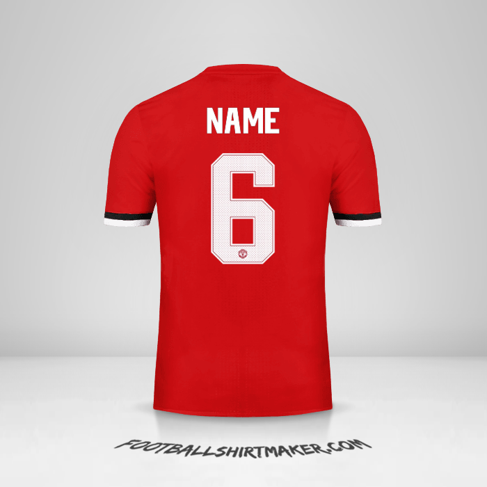 Shirt Manchester United Cup 2017/18 -  name - 6