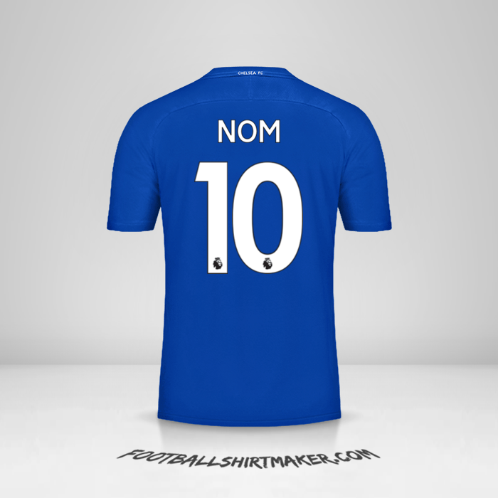 Maillot Chelsea 2017/18 -  nom - 10