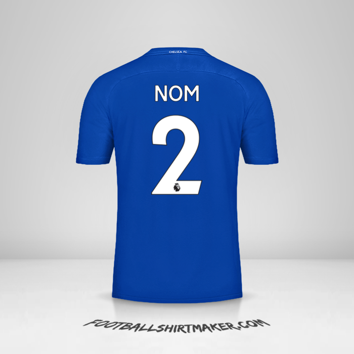 Maillot Chelsea 2017/18 -  nom - 2