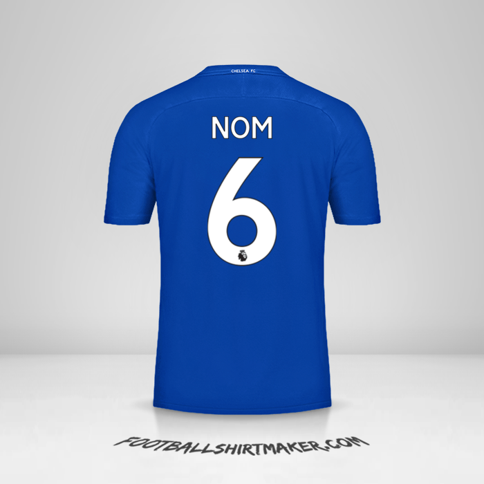 Maillot Chelsea 2017/18 -  nom - 6