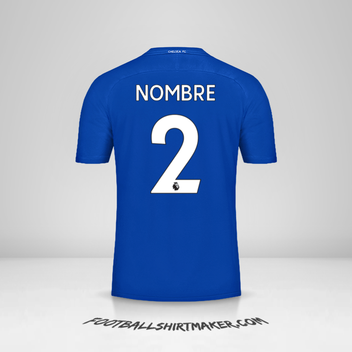 Camiseta Chelsea 2017/18 -  nombre - 2