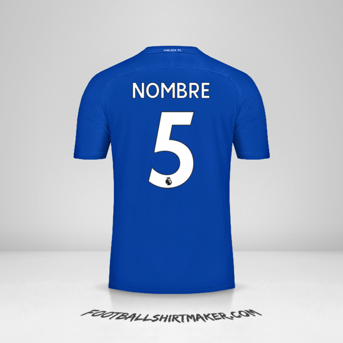 Jersey Chelsea 2017/18 -  nombre - 5
