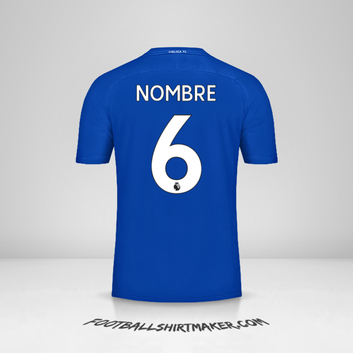 Jersey Chelsea 2017/18 -  nombre - 6