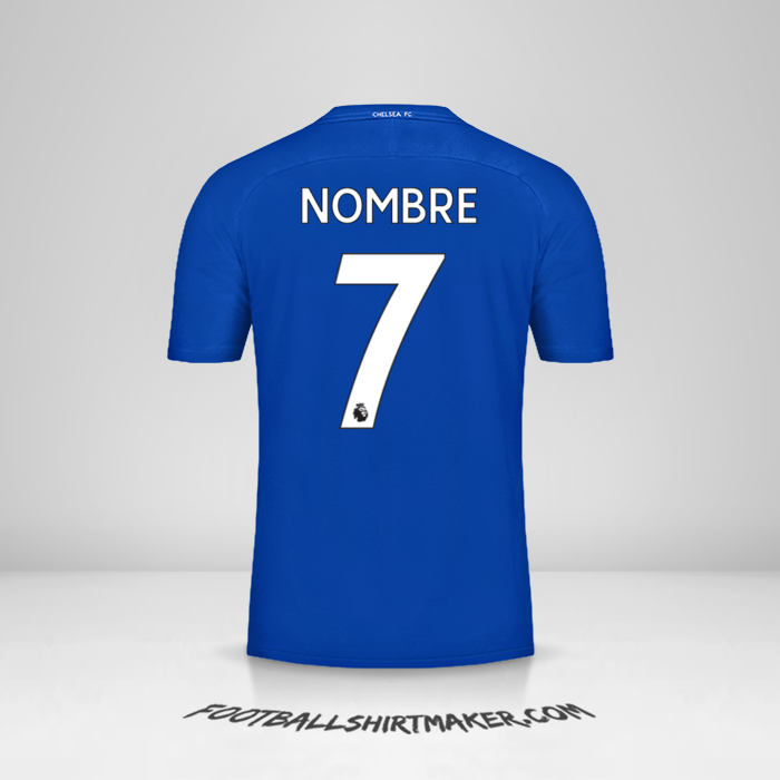 Jersey Chelsea 2017/18 -  nombre - 7