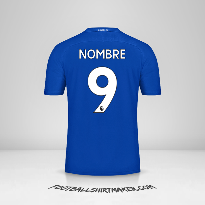 Jersey Chelsea 2017/18 -  nombre - 9