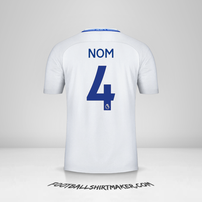 Maillot Chelsea 2017/18 Extérieur -  nom - 4