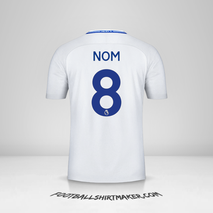 Maillot Chelsea 2017/18 Extérieur -  nom - 8
