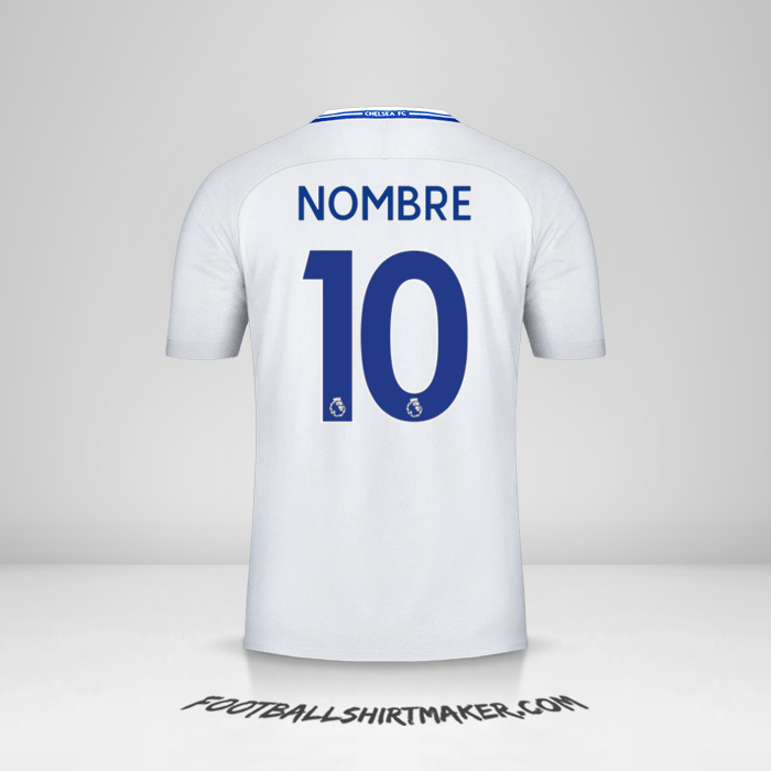 Camiseta Chelsea 2017/18 Visita -  nombre - 10
