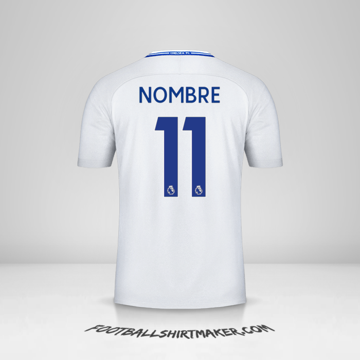Camiseta Chelsea 2017/18 Visita -  nombre - 11